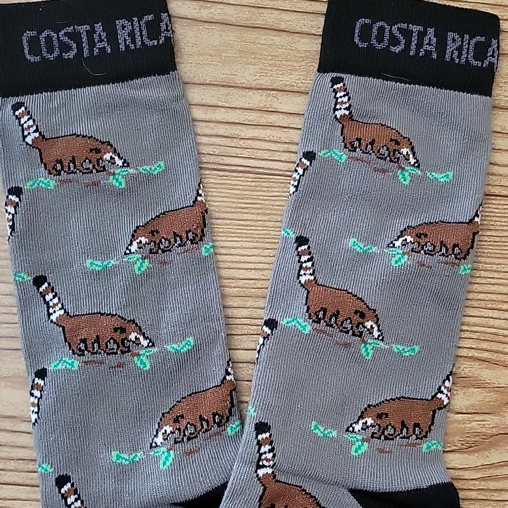 Costa Rica Trash Panda Patterned Socks - Picture 3 of 3